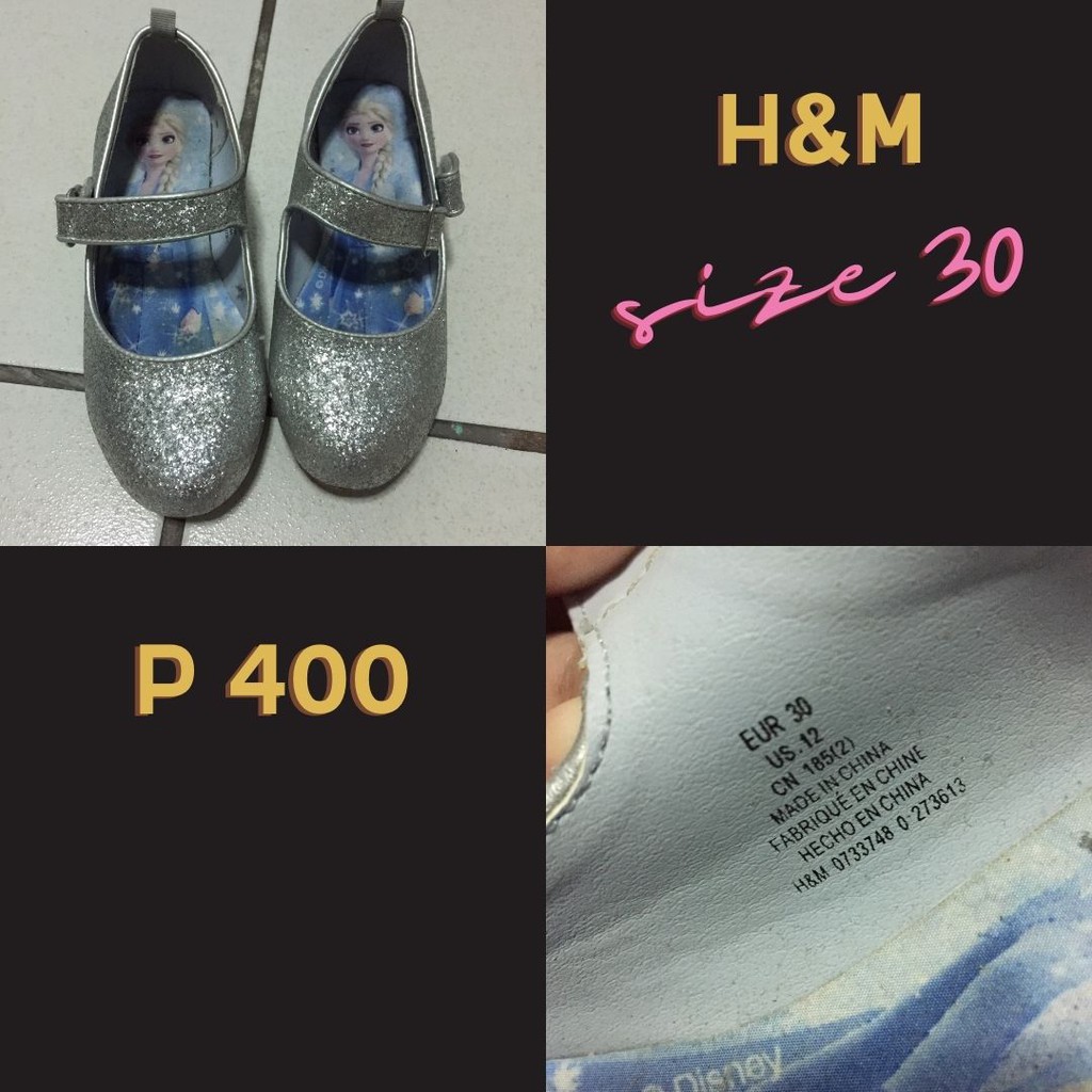 H and m outlet shoe sizes