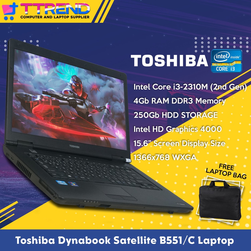 東芝：dynabook 浅黒い Satellite B552/F Core i3 4GB SSD240GB Windows11 Microsoft  Officeインストール