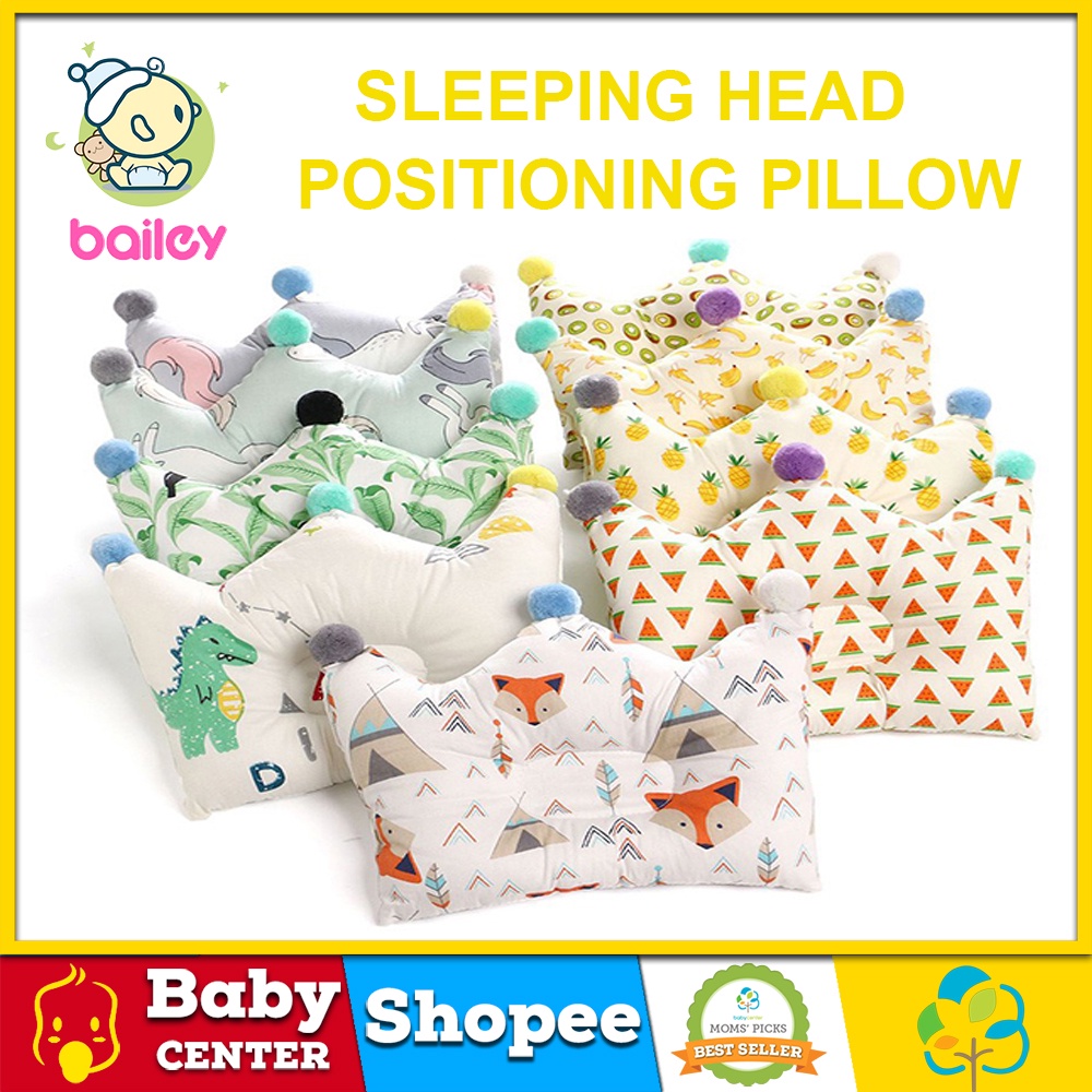 Bailey Baby Pillow Prevent Flat Head Cute Cartoon To Assist Sleep