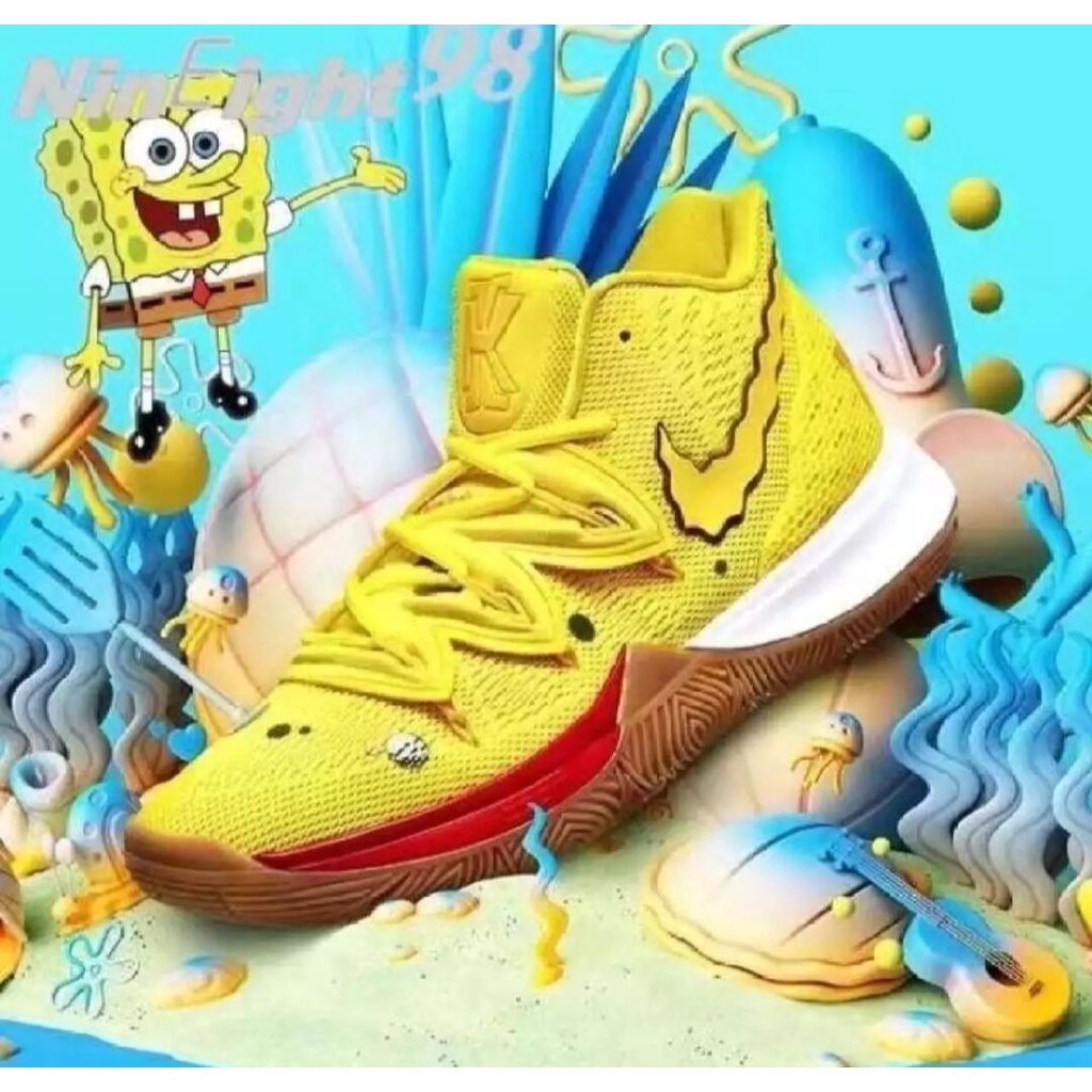 Kyrie 5 hotsell x spongebob men's