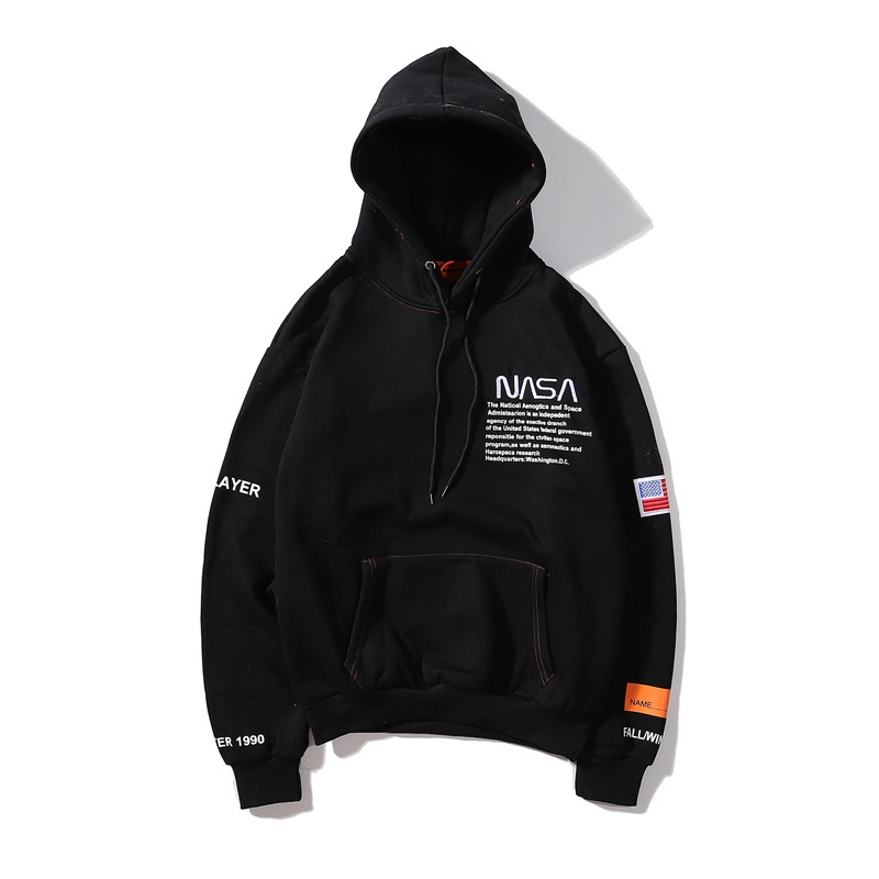 HERON PRESTON x nasa joint white loose men and women hoodies Shopee Philippines