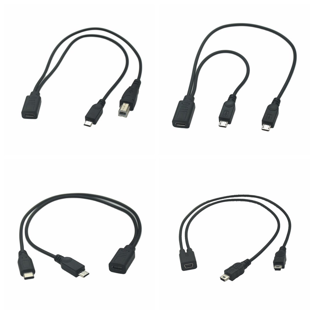 Typec USB 3.1 & Micro USB 1 Female To Micro Mini USB Typec Type B