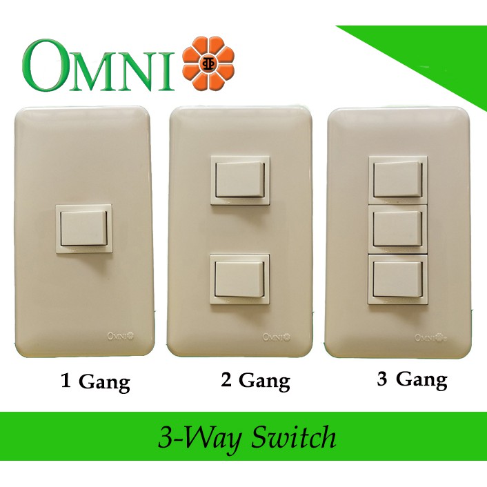 Omni 3 way switch 1 gang, 2 gang, 3 gang | Shopee Philippines