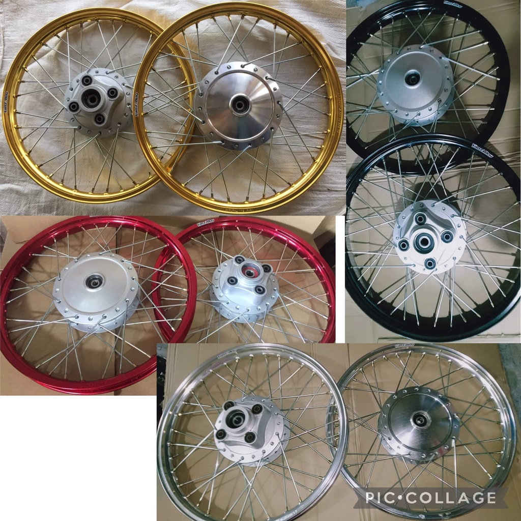 RIM SET TMX 155 125 alpha RUSI125 150FRONT AND REAR VANZBOY RIM TAKASAGO RAYUS Shopee Philippines