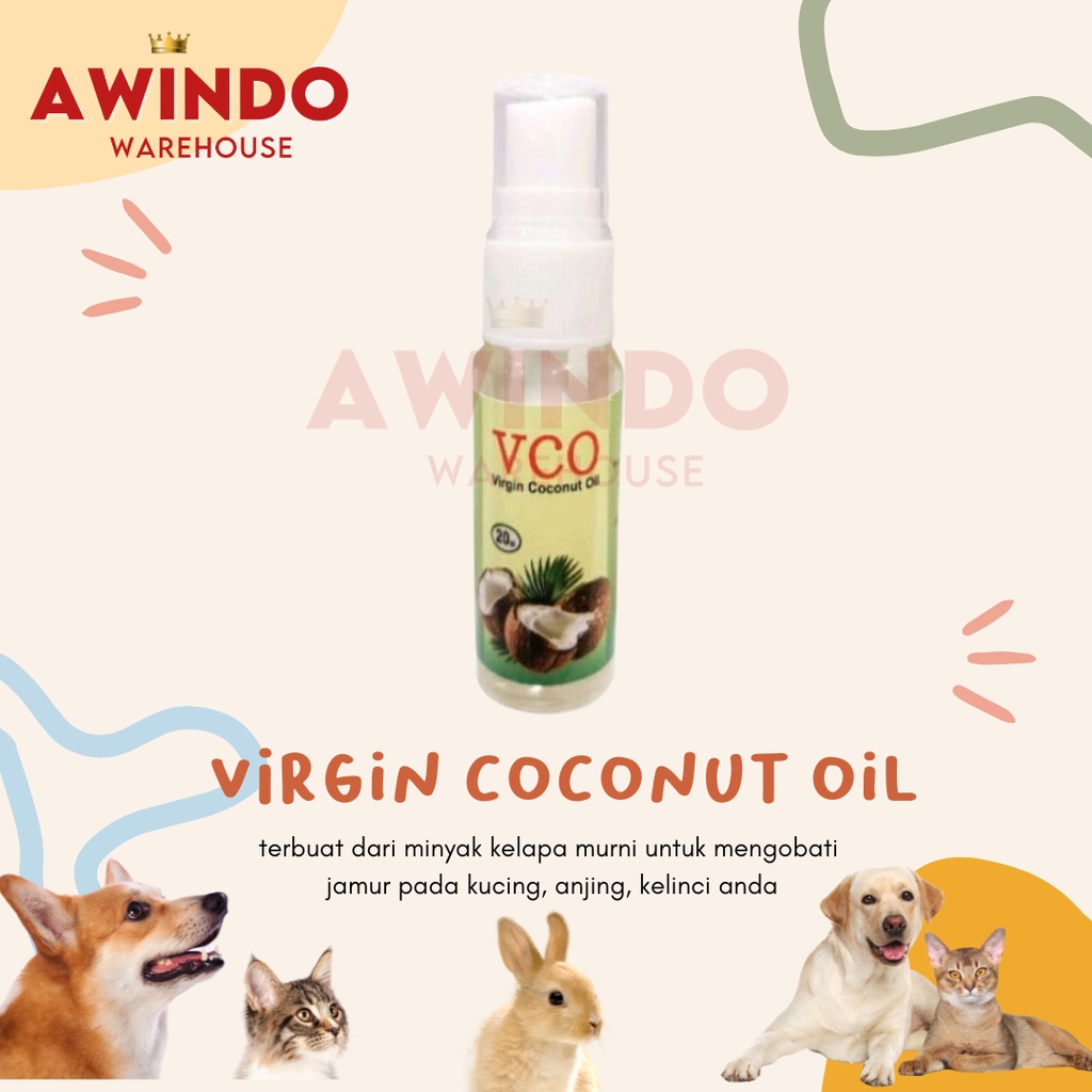 Coconut Oil 20ML Virgin Coconut Oil Vco Medicine Scabies Fungus Cat