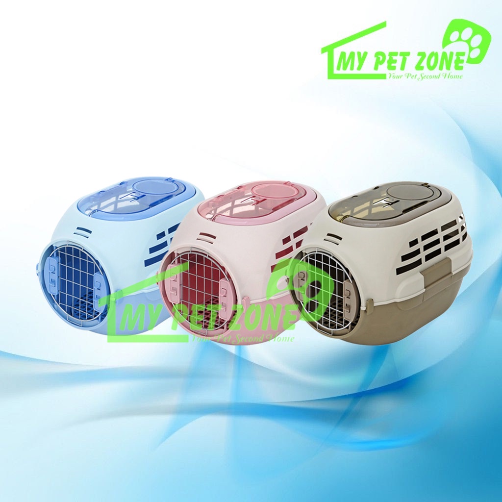 Portable Open Top Pet Air Travel Carrier / Dog Cat Carrier / Cage Small With Step Layer (LS191