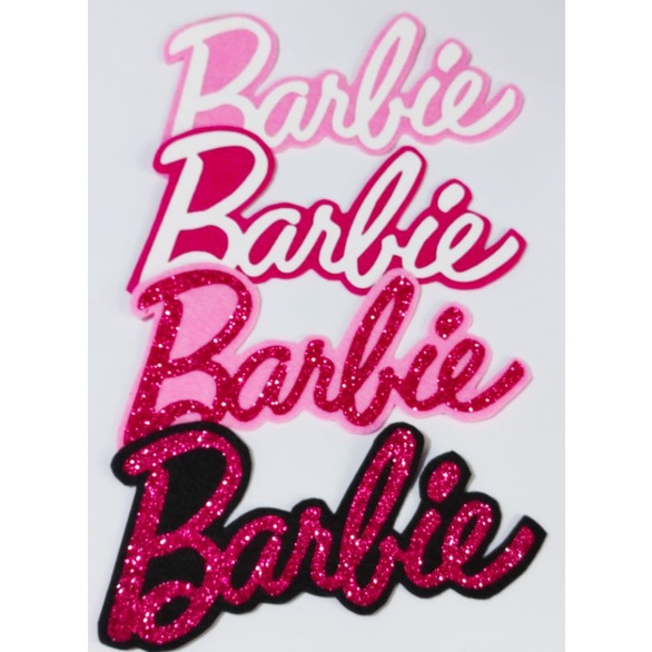 barbie logo printed and iron on applique Shopee Philippines