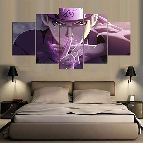 Anime Naruto Akatsuki Wall Art Decor Naruto Wall Art Decor 5pieces HD ...