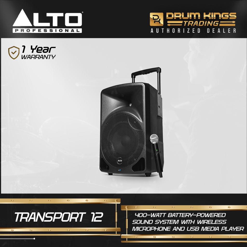 Alto Professional Transport 12 400WATT BatteryPowered Sound System