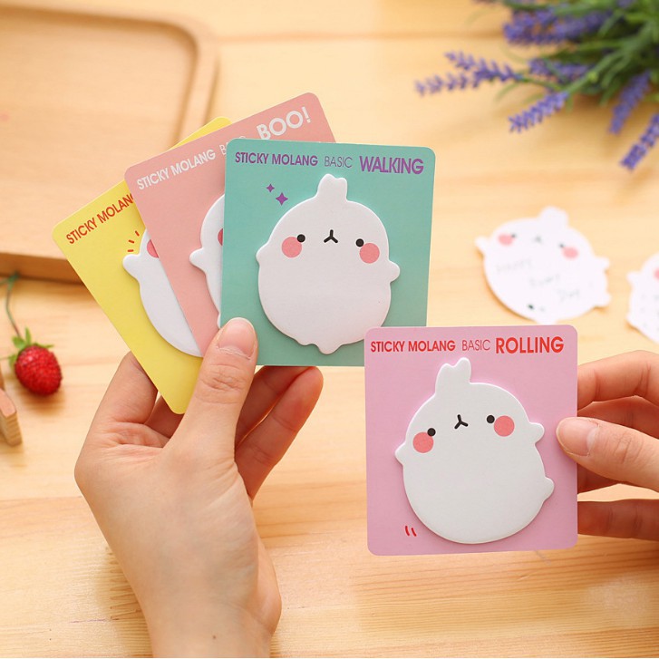 Sticky NOTES POST IT Molang Funny - MEMO STICKY - POST IT - LABEL ...