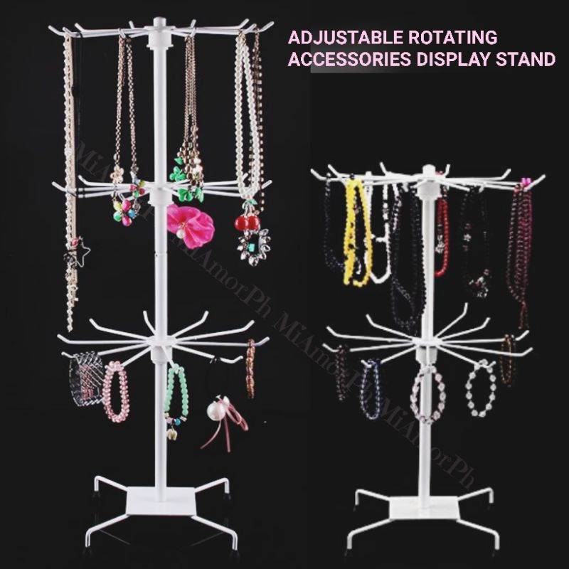 [23 LAYER] ADJUSTABLE ROTATING LAYERS ACCESSORIES DISPLAY STAND METAL