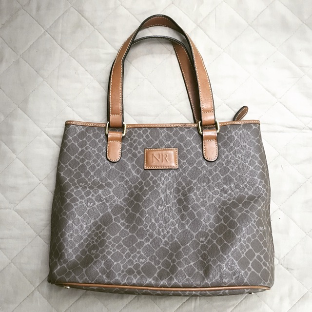 Preloved Nina Ricci Small Hand Bag Brown Shopee Philippines