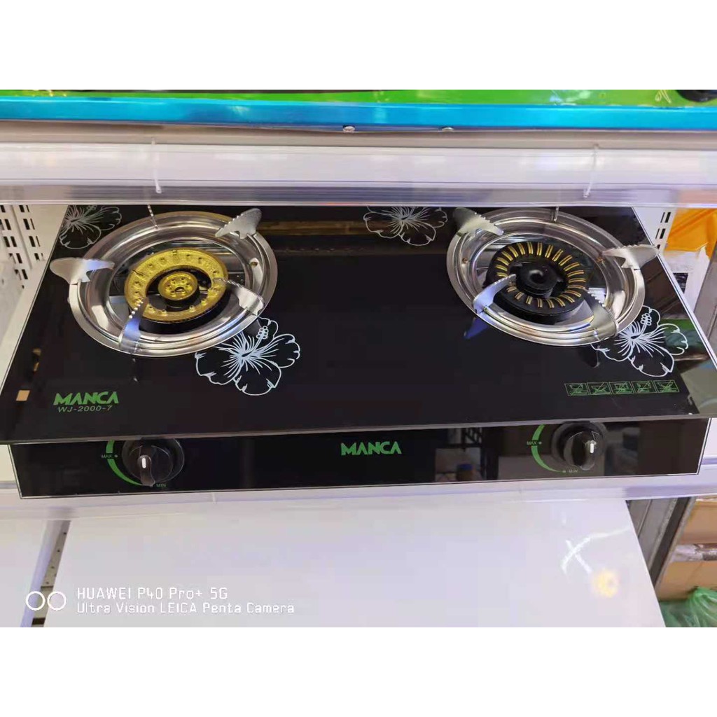 ENC MANCA portable stove super kalan burner stove burner Double Burner Gas Stove Glass WJ2000
