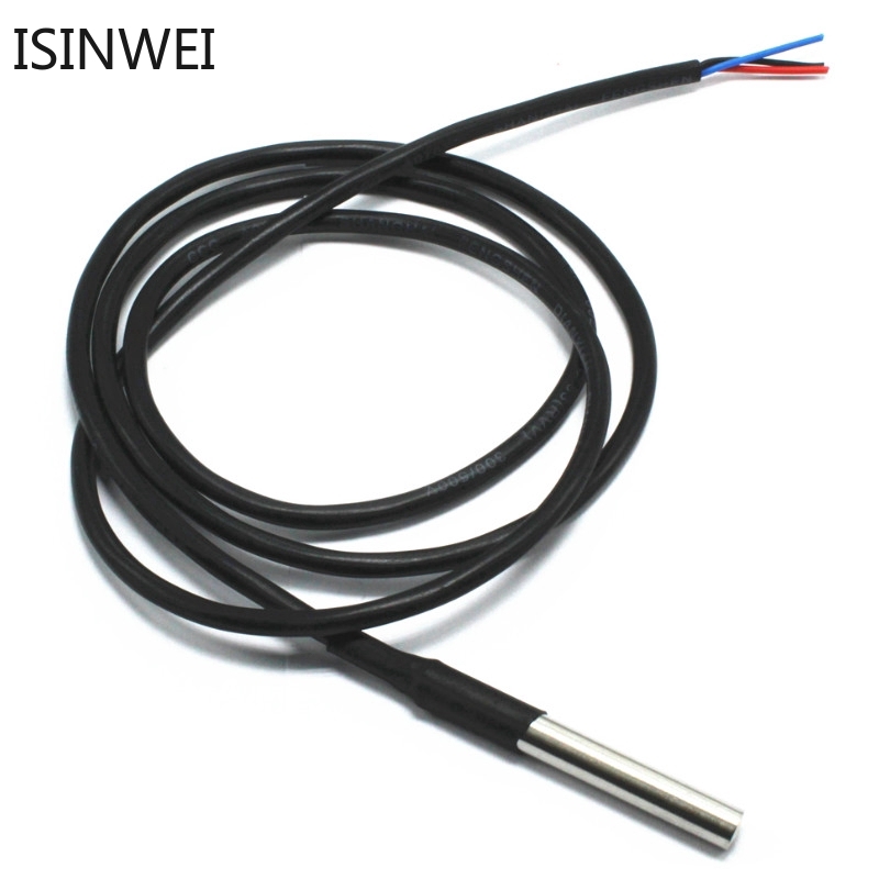 DS18b20 Waterproof Temperature Sensors Temperature Transducer 100CM ...