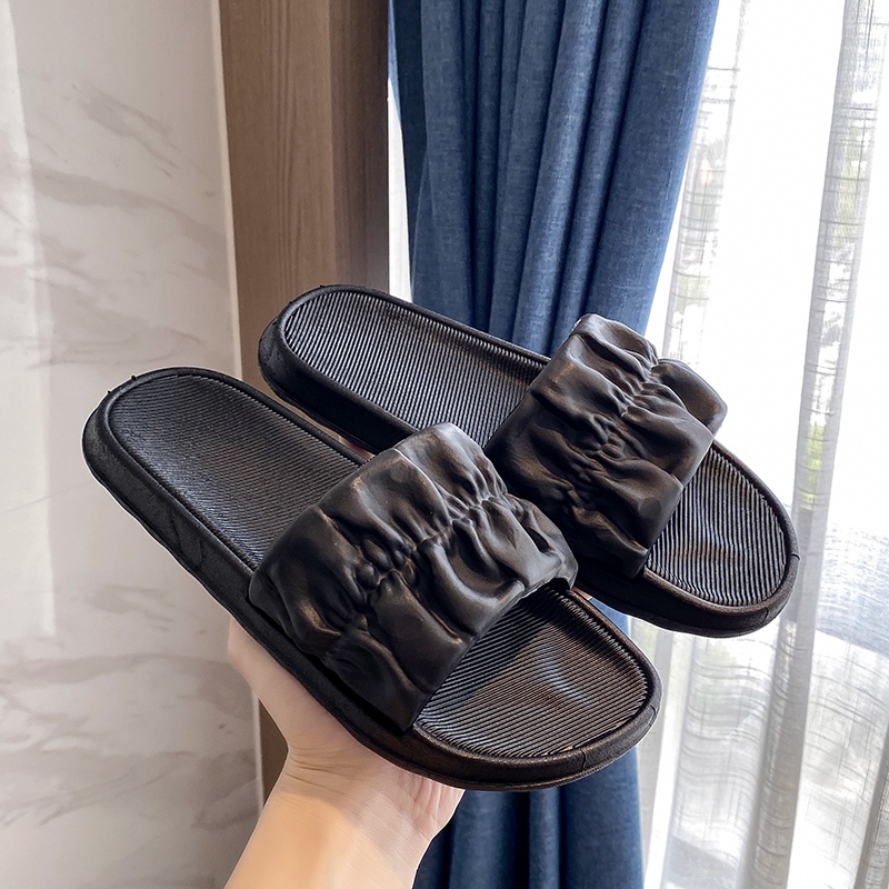 Queen New Korean Fashion Non slippery sandals Slide rubber slippers shoes Shopee Philippines