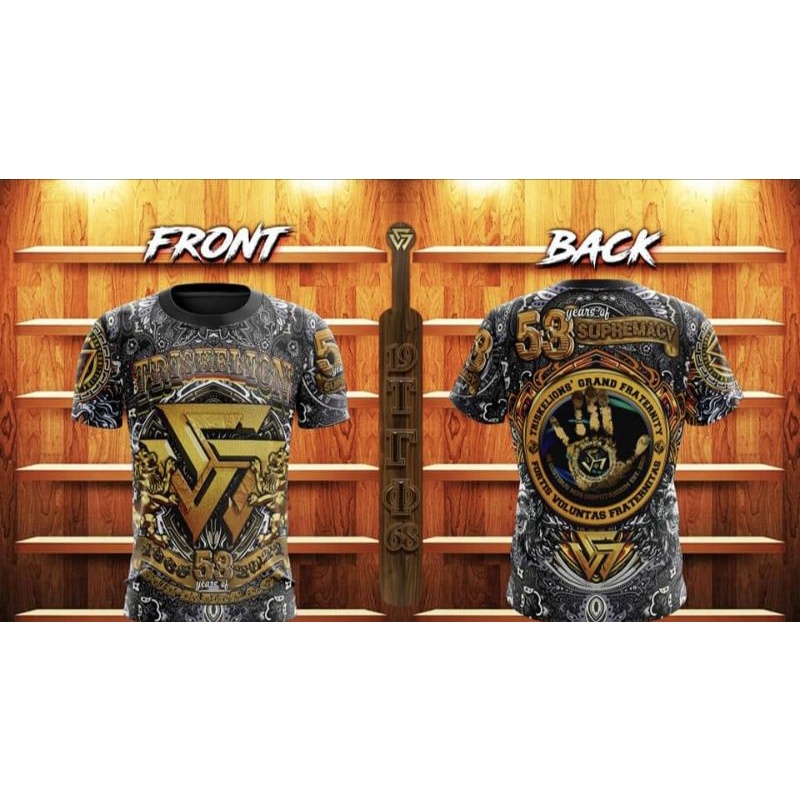 Triskelion Fratshirt Frat Shirt Full Sublimation TRISKELION/TAU GAMMA ...