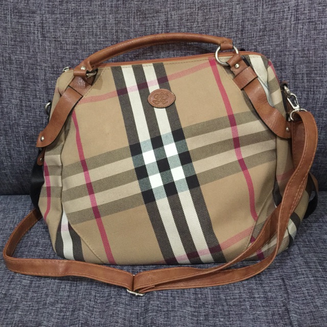 Burberry inspired sale bag