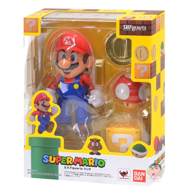 Genuine Stock Bandai SHF S H Figuarts Super Mario Figma Action figure ...