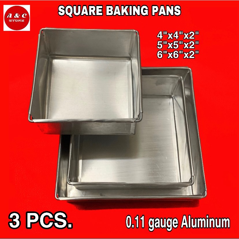 Mini square cake tins best sale