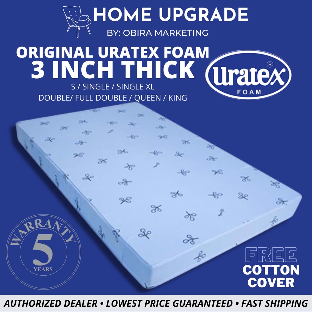 Uratex foam sizes and price online