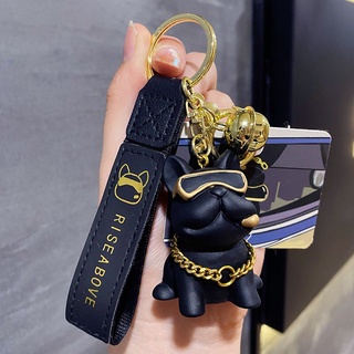 Cheap Trendy Leather Presbyopia Keychain Ladies Cute Creative Exquisite  Couple Key Chain Car Bag Pendant