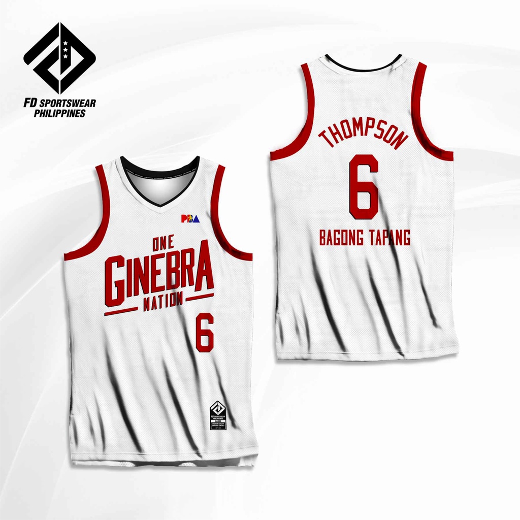 ONE GINEBRA NATION WHITE BARANGAY GINEBRA SCOTTIE THOMPSON PBA FULL ...