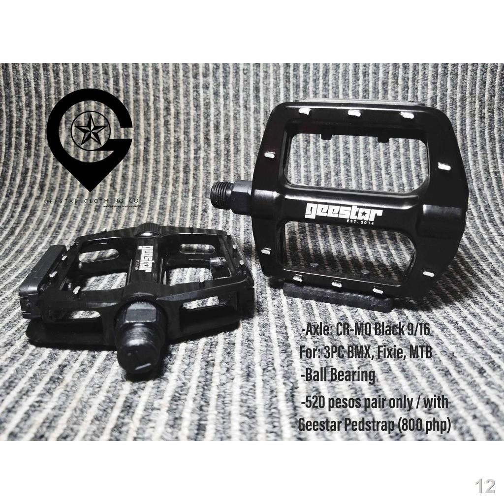 Pedals for fixed clearance gear bikes