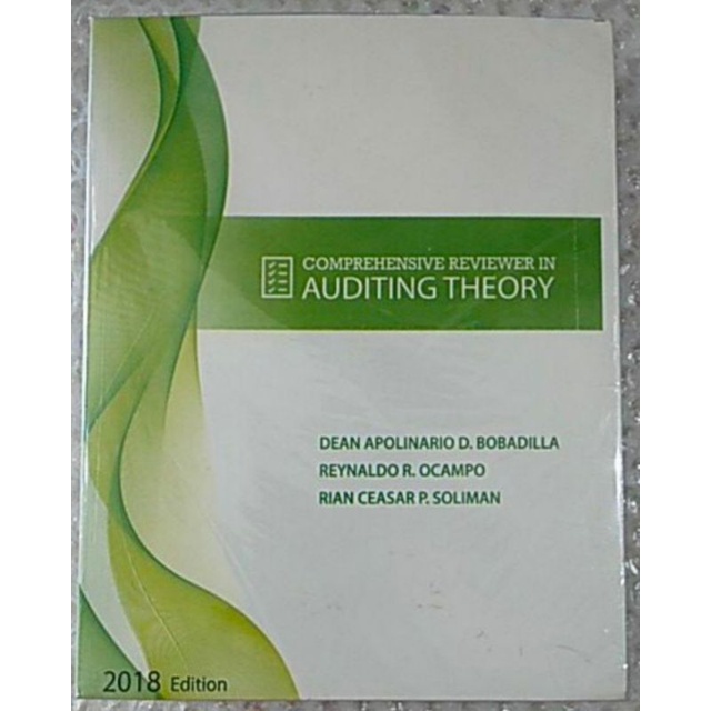 Comprehensive Reviewer In AUDITING THEORY By Bobadilla | Shopee Philippines