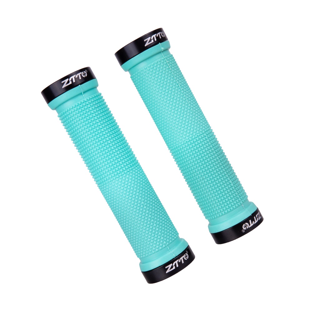 ZTTO Bicycle MTB Cycling Lockable Grips AG-16 1Pair Anti Slip Rubber  Universal Bike Handlebar Components Blue Red Black