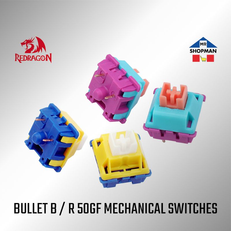 Redragon Bullet B / R Switch Linear A113 Blue / Red x 24pc Mechanical