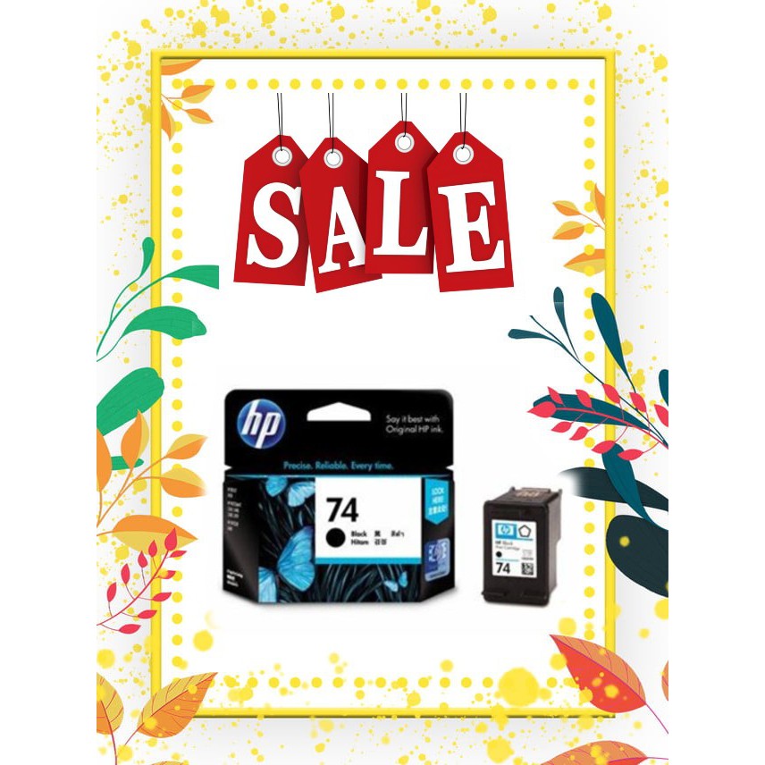 Hp 74 Black Original Ink Cartridge Cb335wn Shopee Philippines