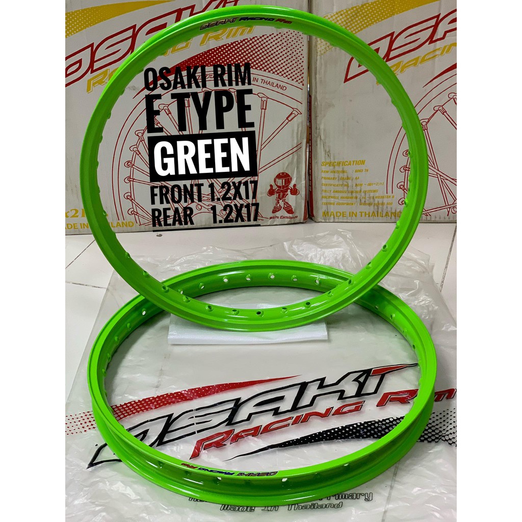 OSAKI RIM E-TYPE EPOXY COLOR GREEN 1.20X17 (SET) | Shopee Philippines