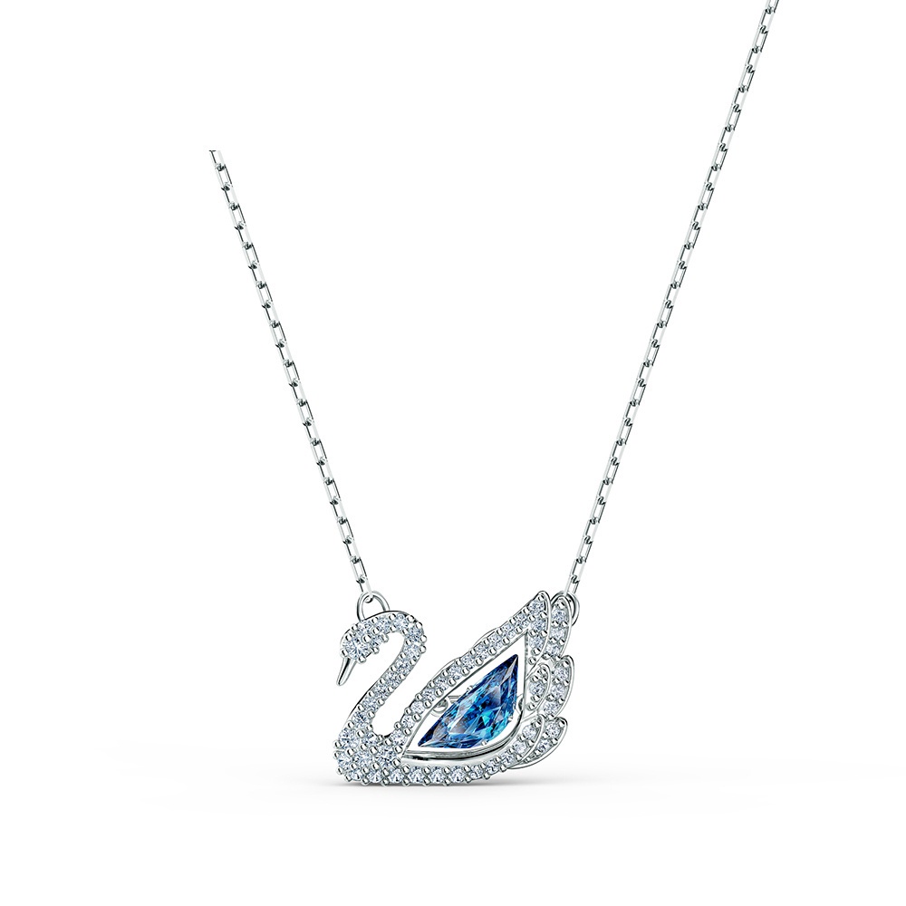 Beautiful Girl's Heart White Gold Necklace Swan 125th Anniversary