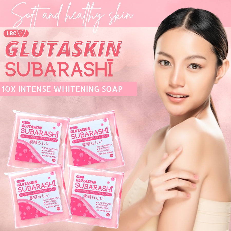 Glutaskin Subarashi Soap 75g 10x Whitening Soap Exfoliating Soapscar Remover Soap Whitening 0686