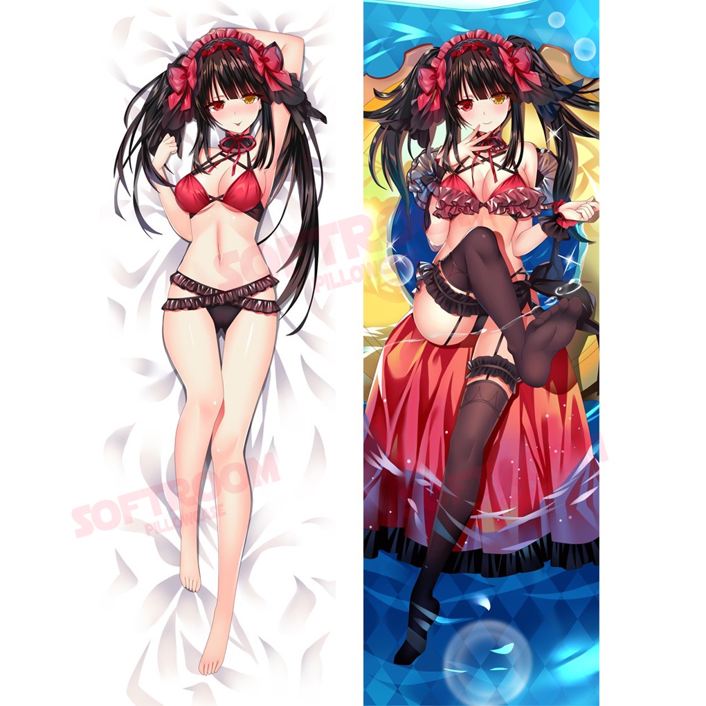 Date A Live Kurumi Tokisaki Dakimakura Body Pillowcase Sofa Bed Soft Japanese Anime Otaku Pillow 3858