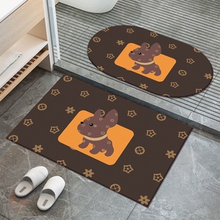 2in1 Set Shower/Kitchen/Bedroom Floor Mat Waterproof Quick Drying Non-slip  40x60cm Pvc