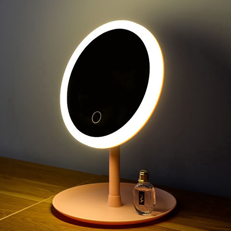 Desktop Vanity Mirror Makeup Mirror with Rechargeable Led Light | Shopee  Philippines