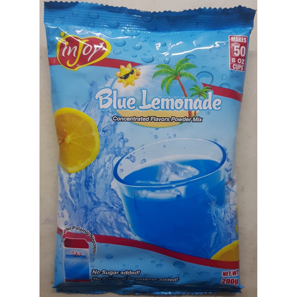 Injoy Powder 10l Juice Drinks Blue Lemonade Lemon Iced Tea Red Iced Tea Cucumber Lemonade 4335