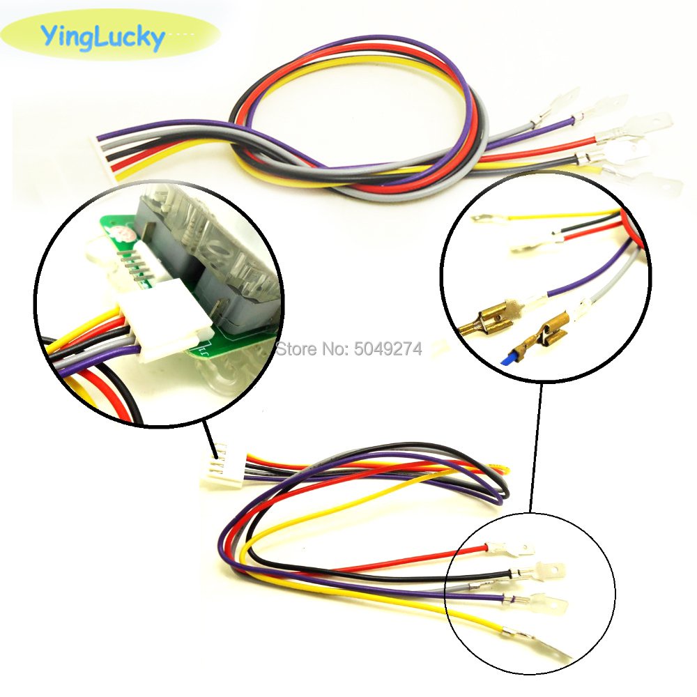 5Pin Joystick Cable 4 Kind Of Wiring Arcade Wire harness 5 Pin Joystick For Sanwa /SEIMITSU