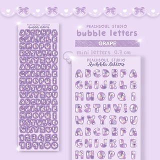 Bubble Letters Stickers