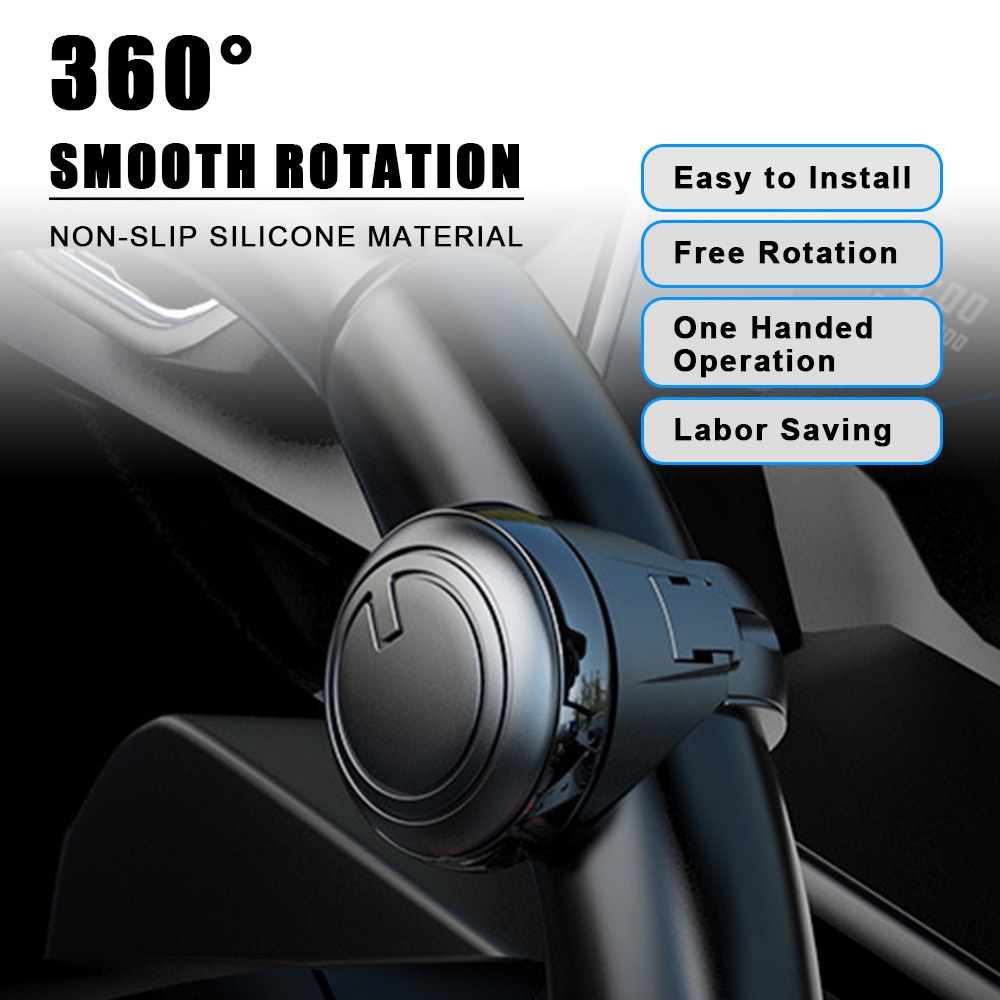Metal Bearing Power Handle Spinner Knob Ball Shaped Turning Steering ...