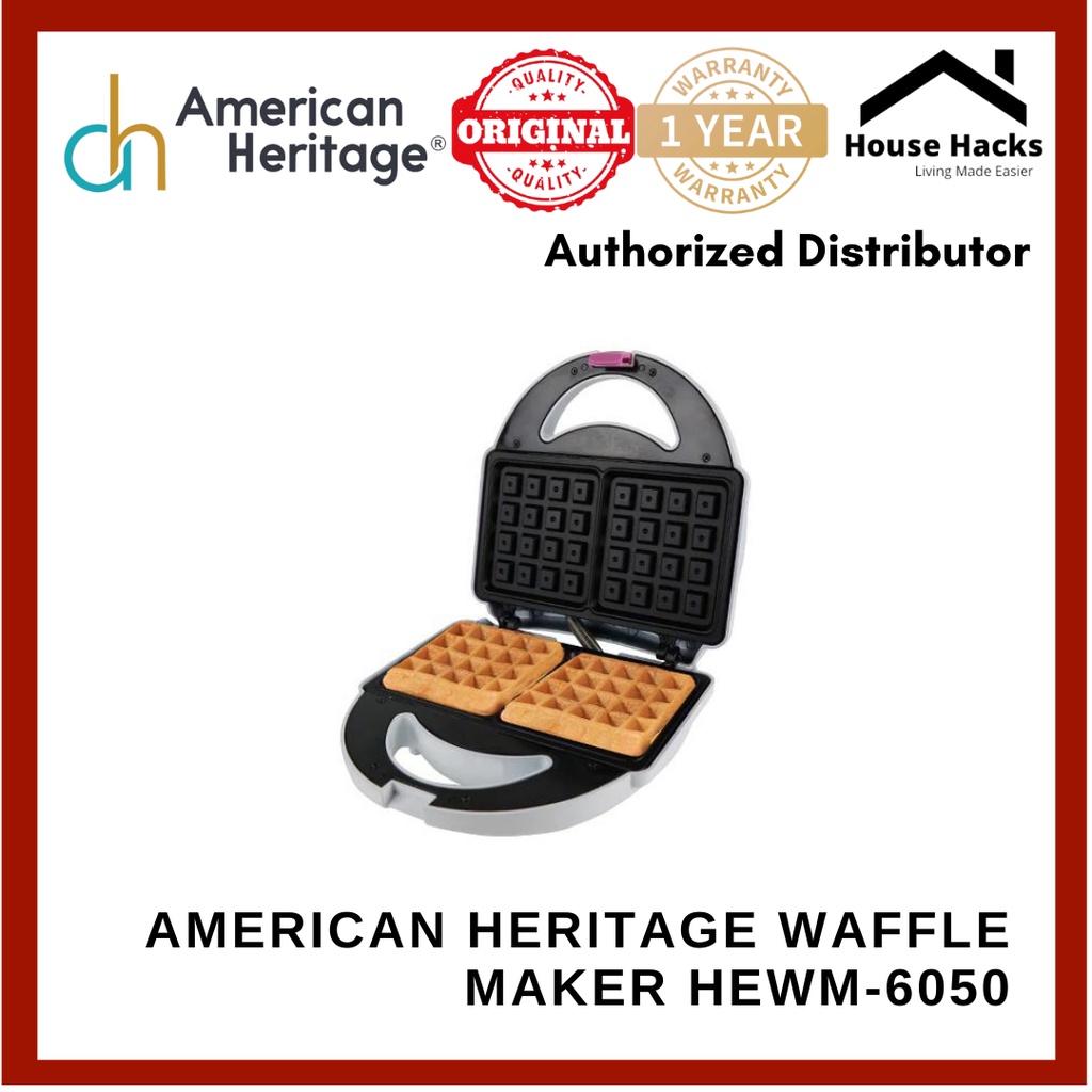 American Heritage Waffle Maker HEWM6050 (House Hacks) Shopee Philippines