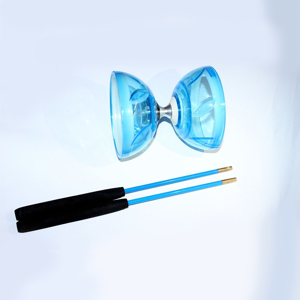 Funny Chinese YOYO Transparent Bearing Yoyo Toys Diabolo with Hand Sticks String Juggling