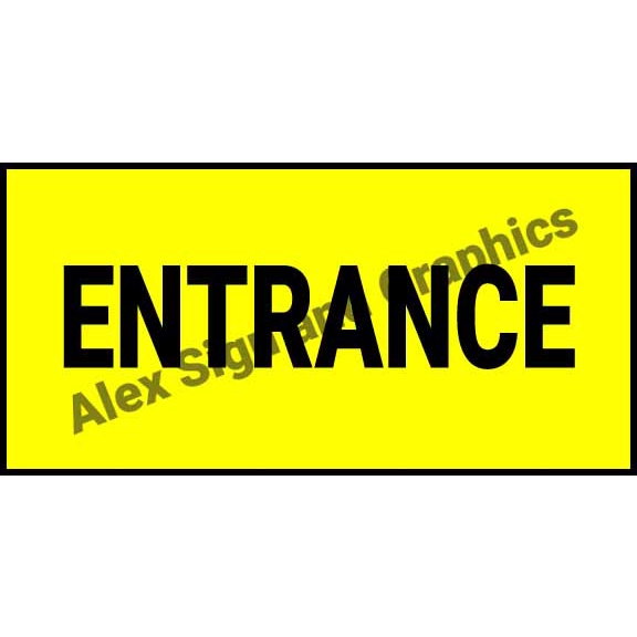 Entrance PVC Signage v2 - 3.75 x 7.5 inches | Shopee Philippines