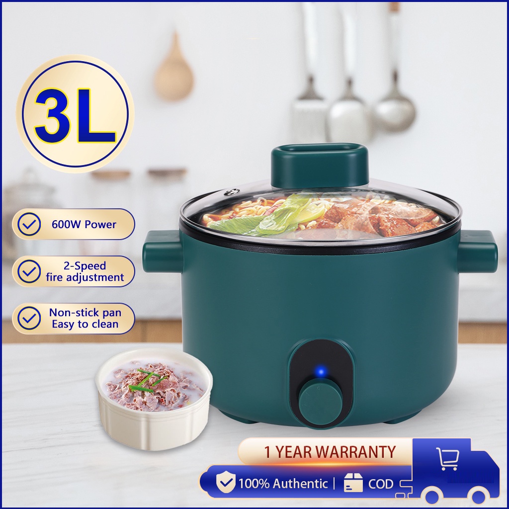 3L Electric cooking pot multifunction pot electric nonstick pot