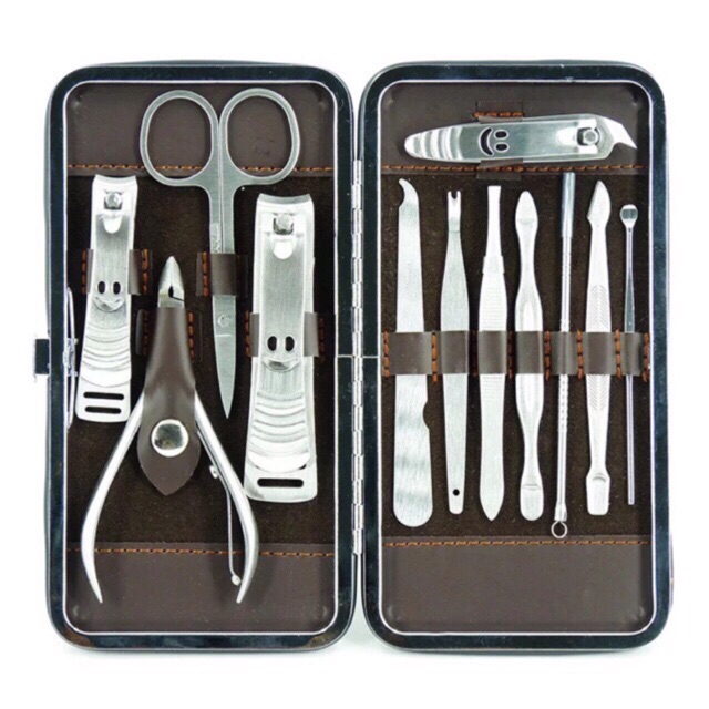 12 in 1 manicure set Nail clipper set stainless | Shopee Philippines