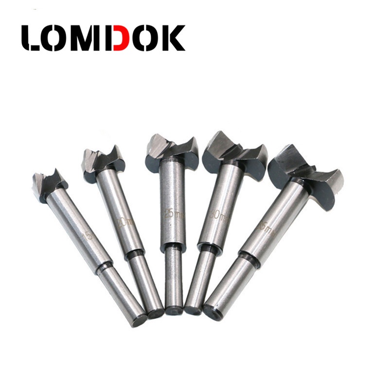 LOMDOK 1535mm Forstner Auger Drill Bit Set Round Shank Wood Tools