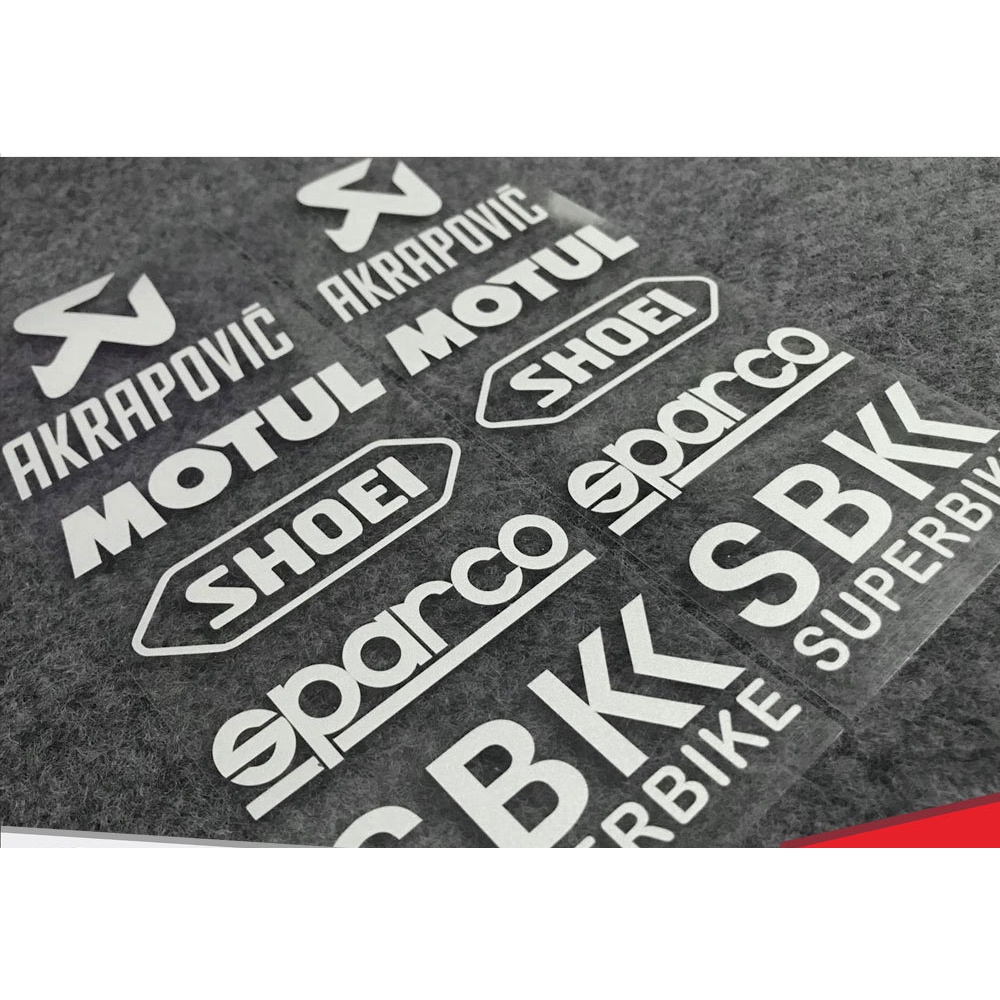 1Set 20*8CM Original Racing Motorcycle Stickers Sponsor Sticker ...