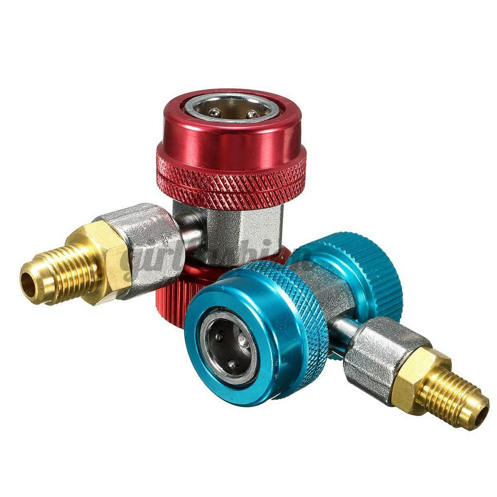 AUTO AC R134a Quick Connector Adapter Coupler with Low High HVAC All