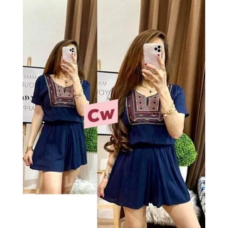 Buy Crissa Acid Linen Woven Short Sleeves Romper Shorts 2024